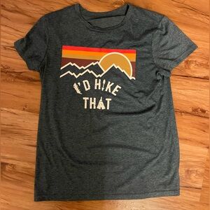 Lady Hiking T-Shirt. “I’d Hike That”